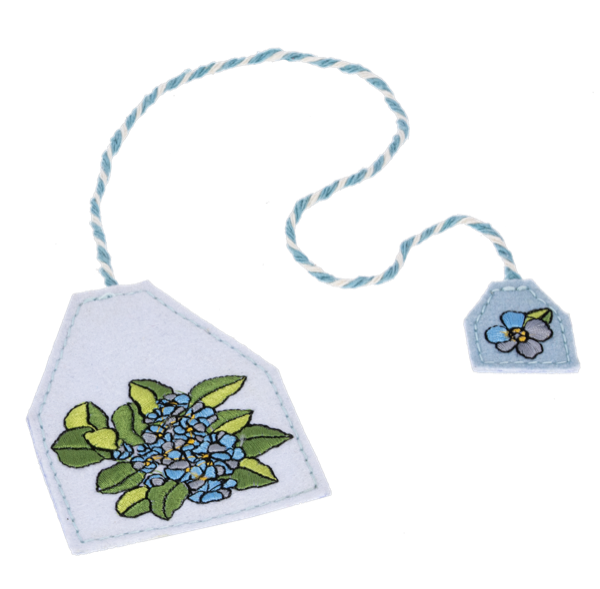 Bookmark - Floral With Cord and Tassel