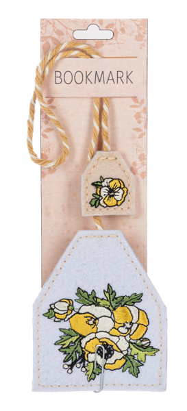 Bookmark - Floral With Cord and Tassel