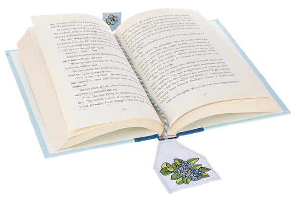 Bookmark - Floral With Cord and Tassel
