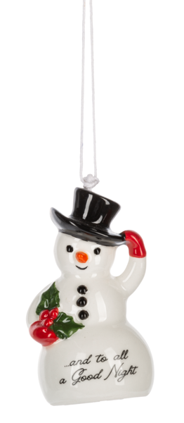 Ornament - Snowman Bell