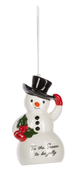 Ornament - Snowman Bell