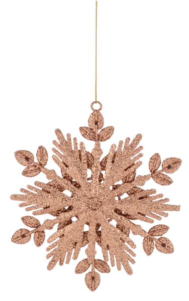 Ornament  - Jeweled Holiday Snowflake – Red & Green