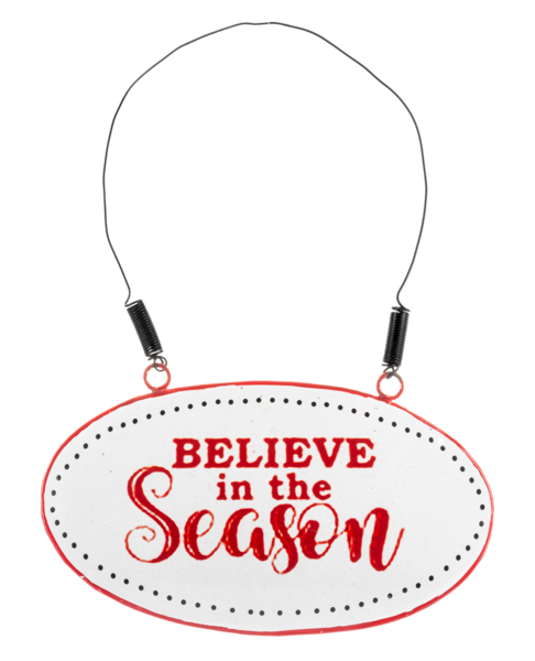 Holiday Message Plaque Ornament