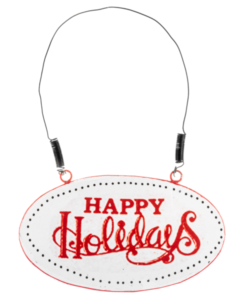 Holiday Message Plaque Ornament