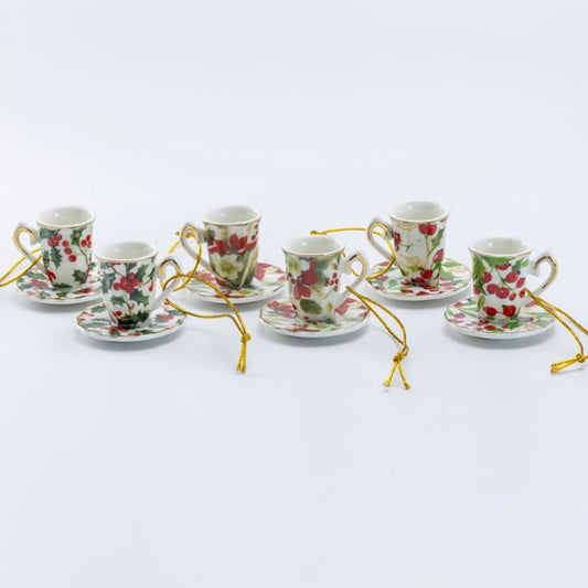 Ornament - Berry Chintz Mini Teacup Saucer