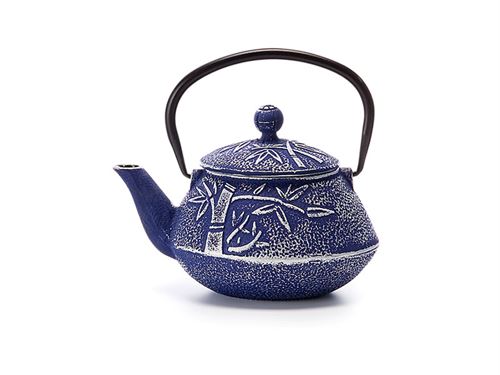 Cast Iron Teapot "Huan"- Blue Silver (25.4 fl. oz./0.75 l)