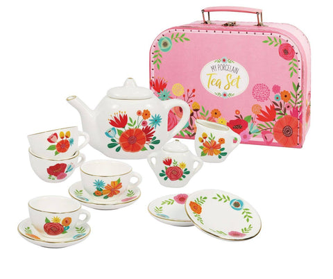 My Porcelain Tea Set w/Carry Case