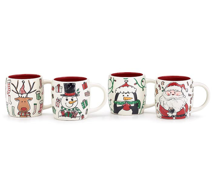 Christmas Mug-Santa and Friends