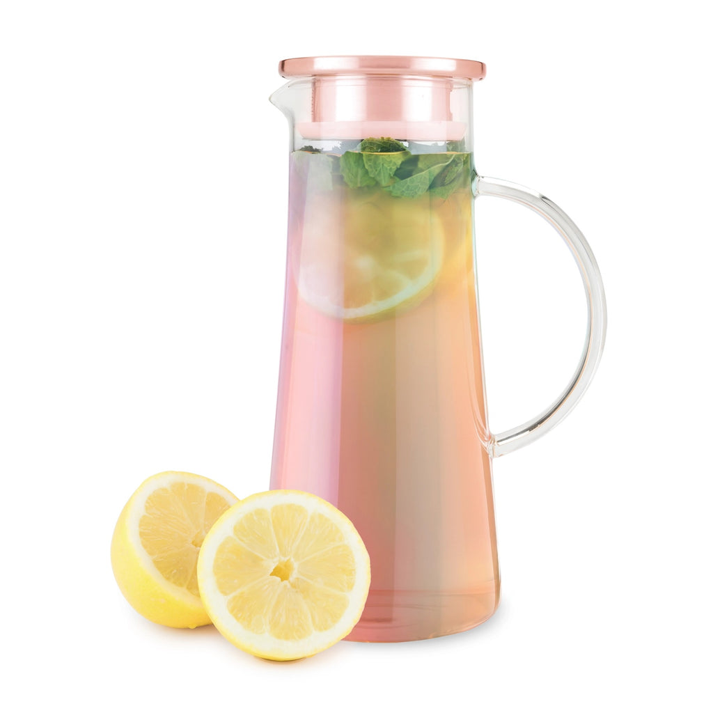 Brew In Tea Maker-Charlie Iridescent Glass Iced Tea Carafe