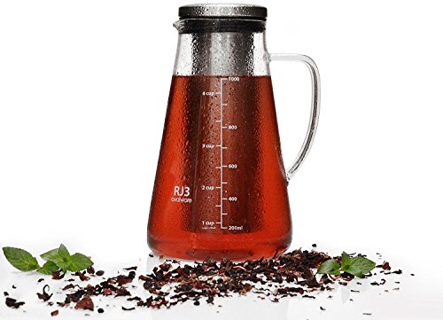 Brew In Tea Maker-Ovalware RJ3 Iced Tea Brewing Glass Carafe